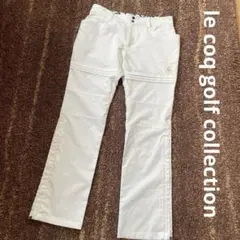 極美品ルコックゴルフコレクション レディース パンツ ワイドジッパー サイズ11