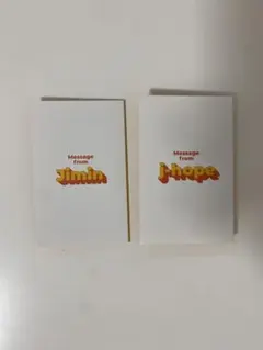 BTS Butter メッセージカード ジミン Jhope