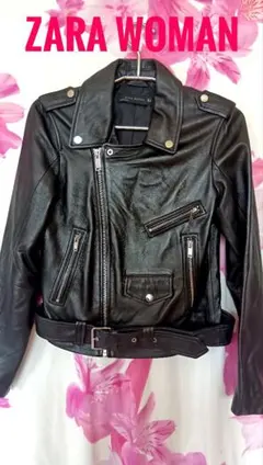 ZARA WOMAN ザラウーマン レザージャケット ダブルライダース 羊革