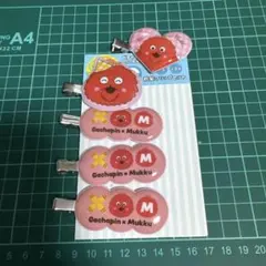 ガチャピン＆ムック　ムックの前髪クリップ　5個