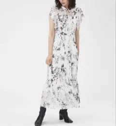 【23AW】フレイアイディー　プリーツプリントワンピース　サイズ0