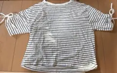 C.O.L.Z.A ストライプ リボン付きTシャツ子供用のサムネイル