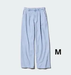 UNIQLO ドレープデニムタックパンツ M カラー62