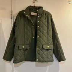 TORY BURCH オリーブグリーン キルティングジャケットコート