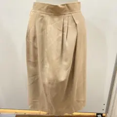 sh3587 Chloé クロエ　フレアスカート ベージュ サイズ40のサムネイル
