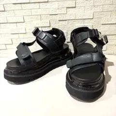 HARE 厚底サンダル メンズM ブラック ボリュームソール ストラップ モードのサムネイル
