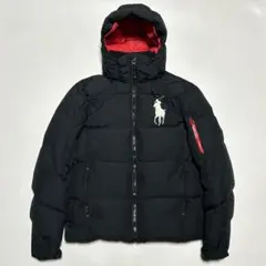 【人気デザイン】ラルフローレン　ダウンジャケット　ビッグポニー　刺繍　近年　S