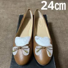 LAUREN RALPH LAUREN フラットシューズ 9B タン - メルカリ