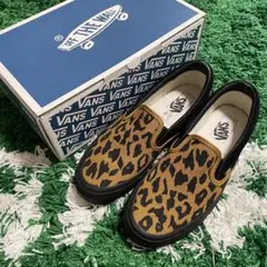 バンズボルト バンズ レオパード キャンバス スウェード スリッポン シューズ