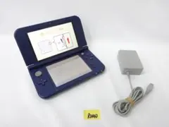 New 3DS LL ネイビー 本体 ACアダプター付き 動作品　R0140