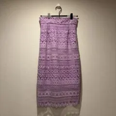 【試着のみ】nano universe レースタイトスカート