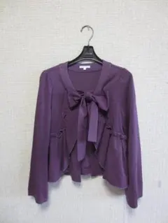 お値下TO BE CHIC フリル　カーディガンボレロ　サイズ２リボン取り外し可