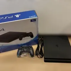 PS4 本体 1TB ブラック コントローラー2付き ソフト3本付き