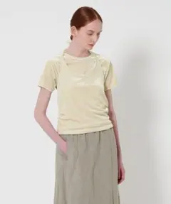 ＜Steven Alan＞ベロア ホルターネック Tシャツ
