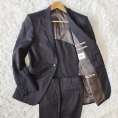 【美品】タケオキクチ スーツ セットアップ ビジネススーツ 背抜き L