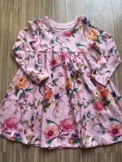 NEXT 花柄 長袖ワンピース ピンク