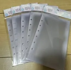 クーリア とうめいシールシート ホワイト リフィル (8枚入り)5袋セット