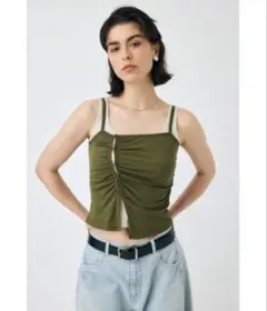 MOUSSY DOUBLE LAYERED SHEER タンクトップ - メルカリ
