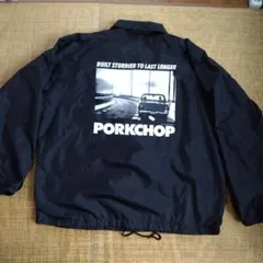 【最終価格】PORKCHOP ガレージサプライ黒 コーチジャケット