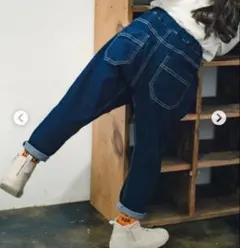 ブランシェス　branshes デニム　パンツ 130　おしゃれ　ガーデナーのサムネイル
