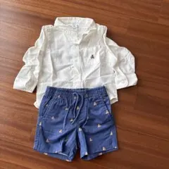 GAP 白シャツとショートパンツのセット