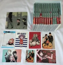 SPY×FAMILY 1〜12巻＋小説　3から初版　特典付き　イラストカード