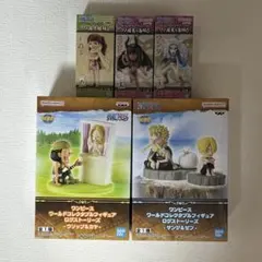 ワンピース ワールドコレクタブルフィギュア 5個セット