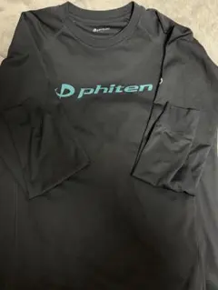 phiten 長袖 Tシャツ ブラック×ブルーのサムネイル