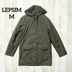 レプシィム フード付き ダウンコート M カーキ ミリタリー モッズコート