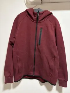 最終値下げ❗️ユニクロ ドライストレッチ スウェットパーカ ワイン Ｌ
