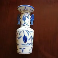 耳付花瓶　小花瓶　染付 kouransha_8.jpg