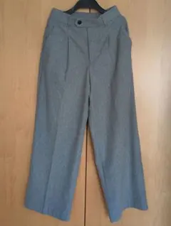 起毛 ワイドパンツ