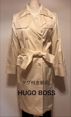 （タグ付き新品‼︎）HUGO BOSS アイボリー トレンチコートイタリア36のサムネイル