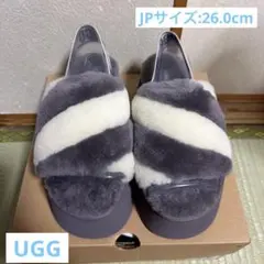 【新品】UGG アグ 厚底ファーサンダル