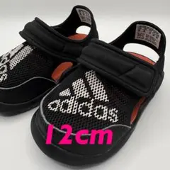 12cm adidas ベビーサンダル ブラック アディダス