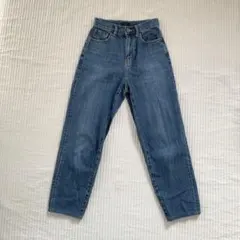 ユニクロ UNIQLO デニム ジーンズ テーパードパンツ ハイウエスト