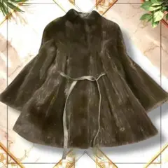 【未使用】 sagafurs SAGAミンク 毛皮コート カシミヤ アンゴラ混 毛皮 SAGA SELECTEDミンク 黒 七分丈コートの買取・質預かり