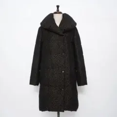 DES PRES 総柄ダウンコート アウター ブラック サイズ1*MD116