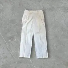 ホワイト センタープレス チノパン