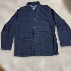 ユニクロ　ダークブルー デニムカバーオール　Lサイズ