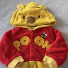 美品　Disney くまのプーさん 着ぐるみ カバーオール 70-80