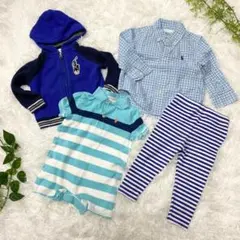 【美品】ラルフローレン　セット　パーカー　シャツ　ロンパース　6M 12M