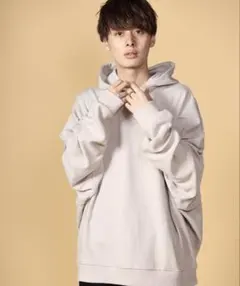 ACESHOP（エースショップ） ドルマンスリーブスウェットパーカ ベージュ