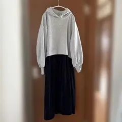 フードワンピース