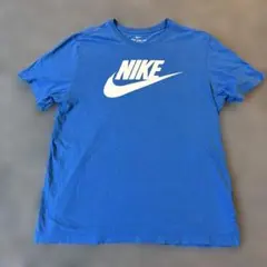 Nike 青 ロゴ Tシャツ