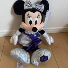 ミニーマウス　ぬいぐるみ　ディズニー100周年