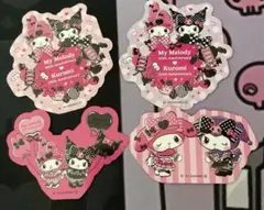 My Melody & Kuromi ステッカー 4枚セット