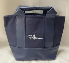 ロンハーマン　トートバッグPU素材　ネイビー