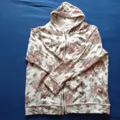 花柄 パーカー