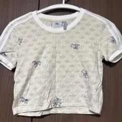 adidas スティッチ柄 半袖Tシャツ&ショートパンツセット